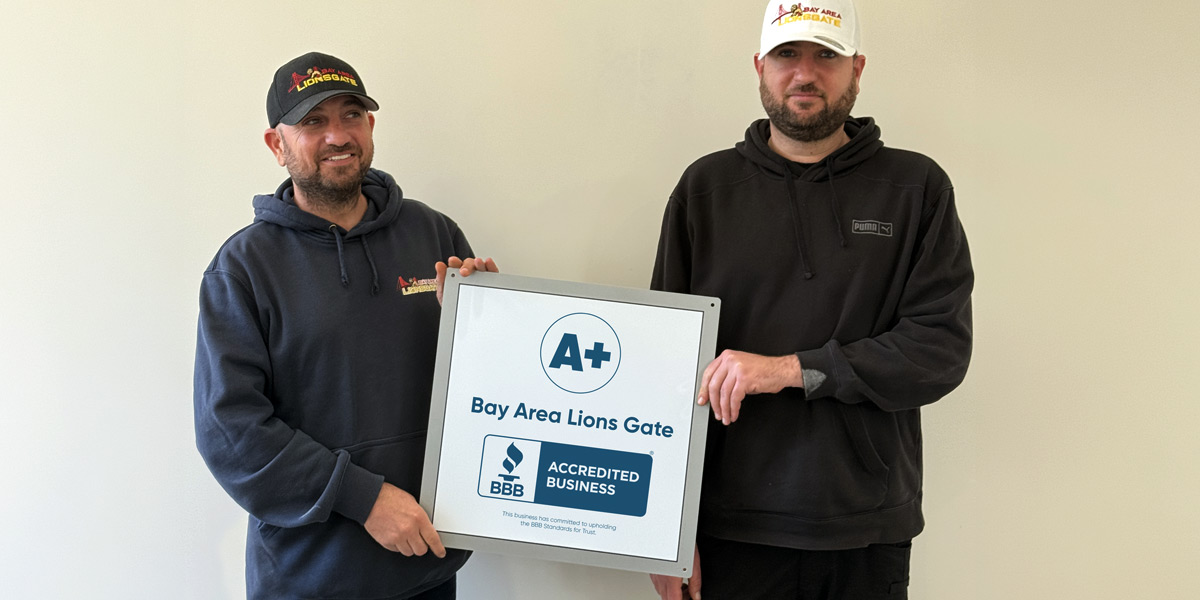 Bay Area Lions Gate Earns Prestigious BBB Accreditation and Top A+ Rating